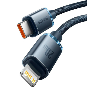 Купить Кабель Baseus Crystal Shine (CAJY000301) Type-C/Lightning 20W 2m (Black) 1208764